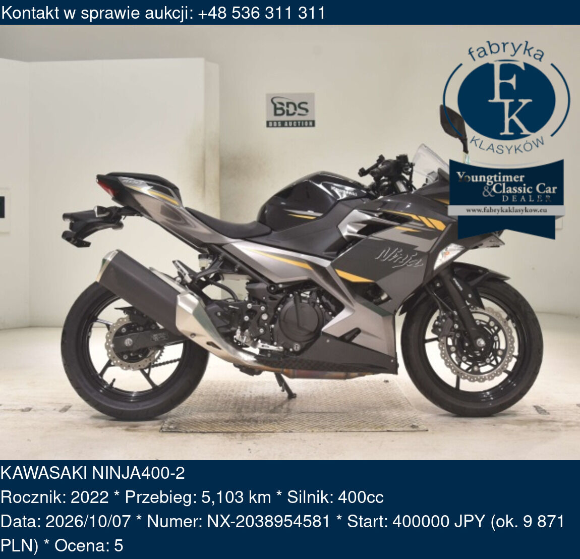 KAWASAKI NINJA400-2 2022 - zdjęcie 2