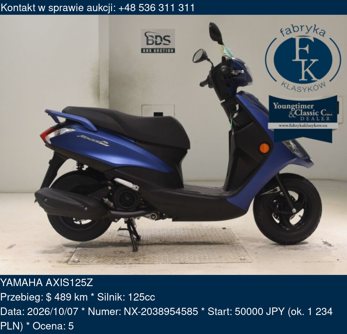 YAMAHA AXIS125Z  - zdjęcie 2