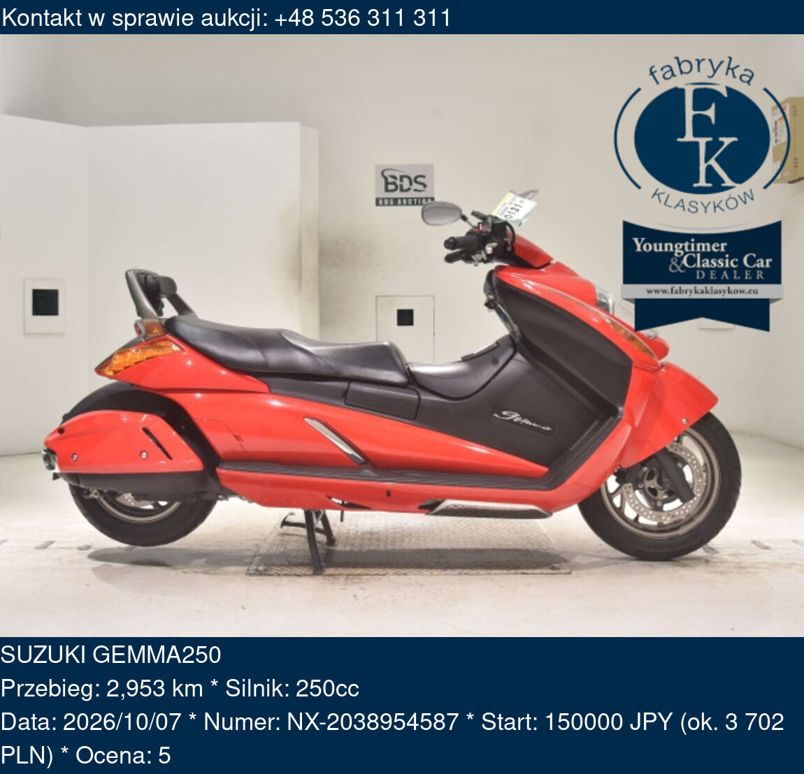 SUZUKI GEMMA250  - zdjęcie 2
