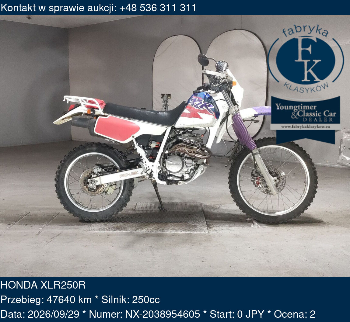 HONDA XLR250R  - zdjęcie 2