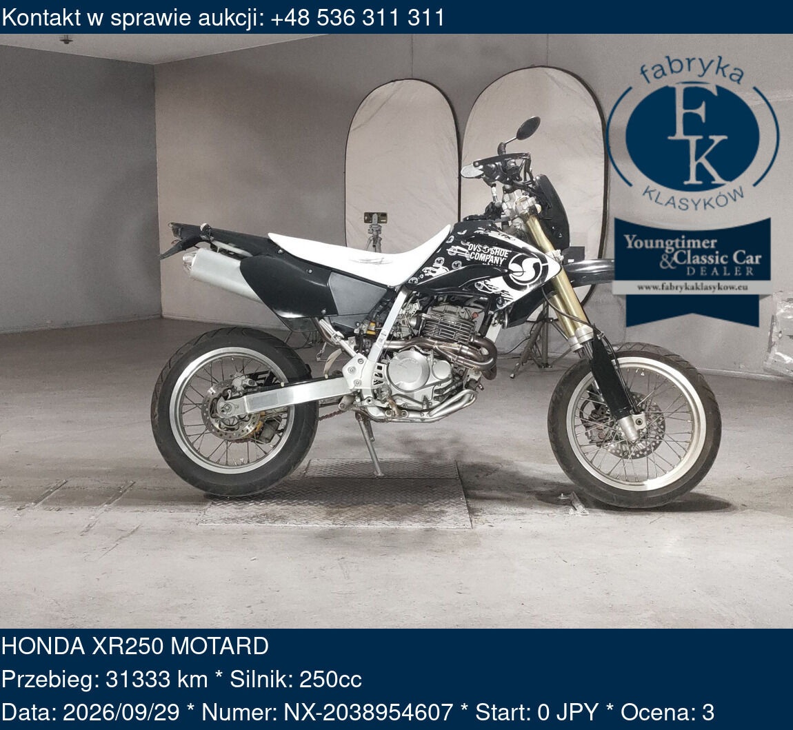 HONDA XR250 MOTARD  - zdjęcie 2