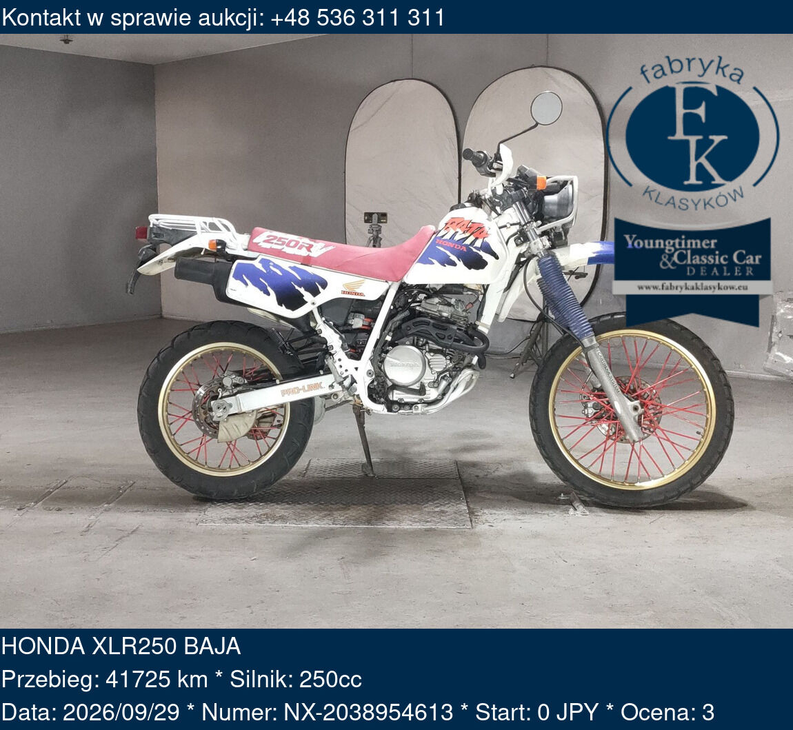 HONDA XLR250 BAJA  - zdjęcie 2