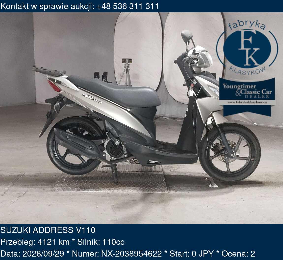 SUZUKI ADDRESS V110  - zdjęcie 2