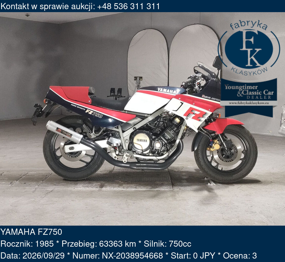 YAMAHA FZ750 1985 - zdjęcie 2