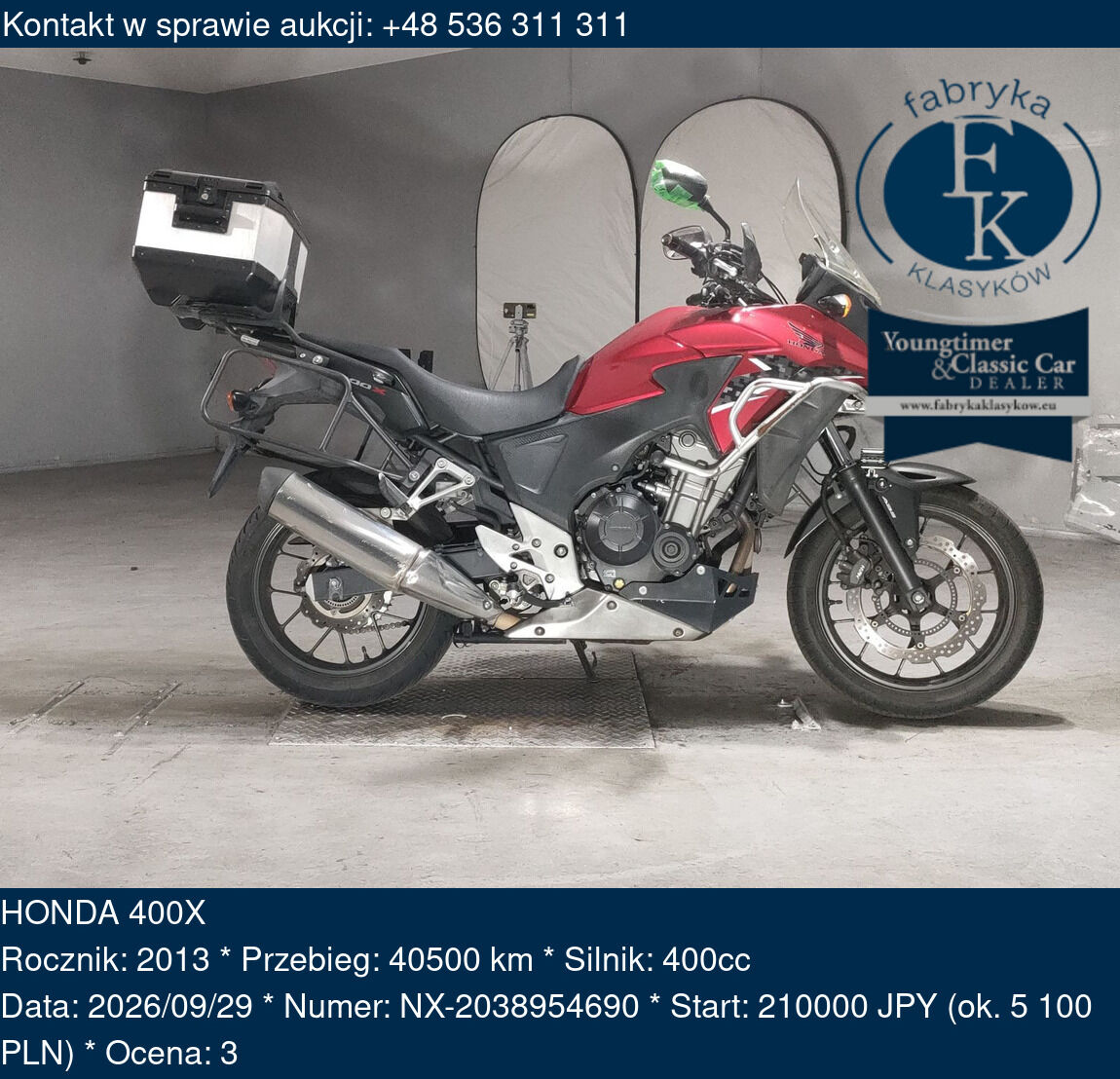 HONDA 400X 2013 - zdjęcie 2