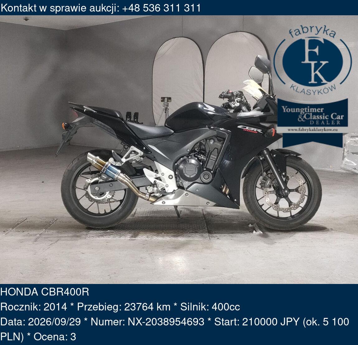 HONDA CBR400R 2014 - zdjęcie 2