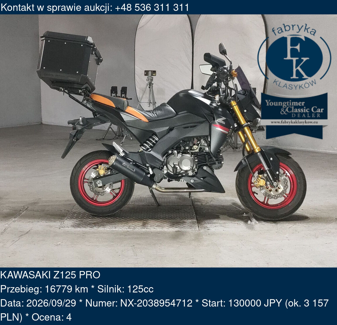 KAWASAKI Z125 PRO  - zdjęcie 2