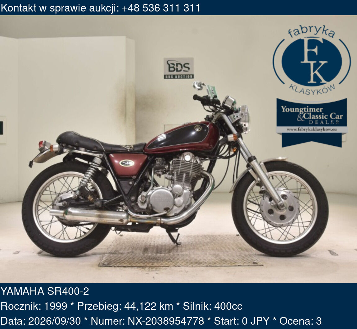 YAMAHA SR400-2 1999 - zdjęcie 2