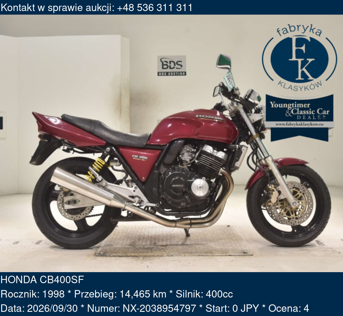 HONDA CB400SF 1998 - zdjęcie 2