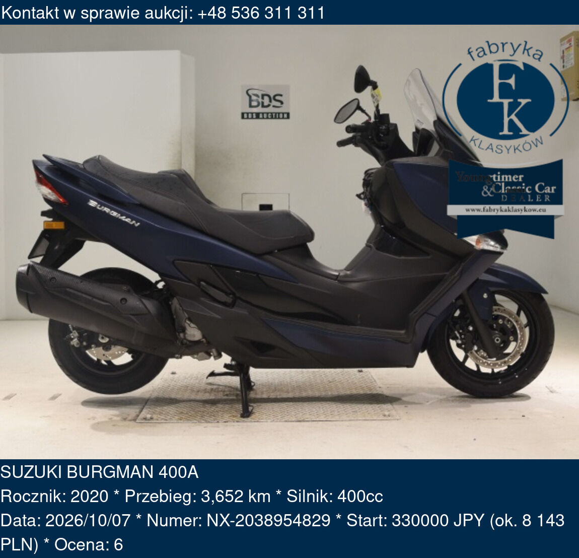 SUZUKI BURGMAN 400A 2020 - zdjęcie 2