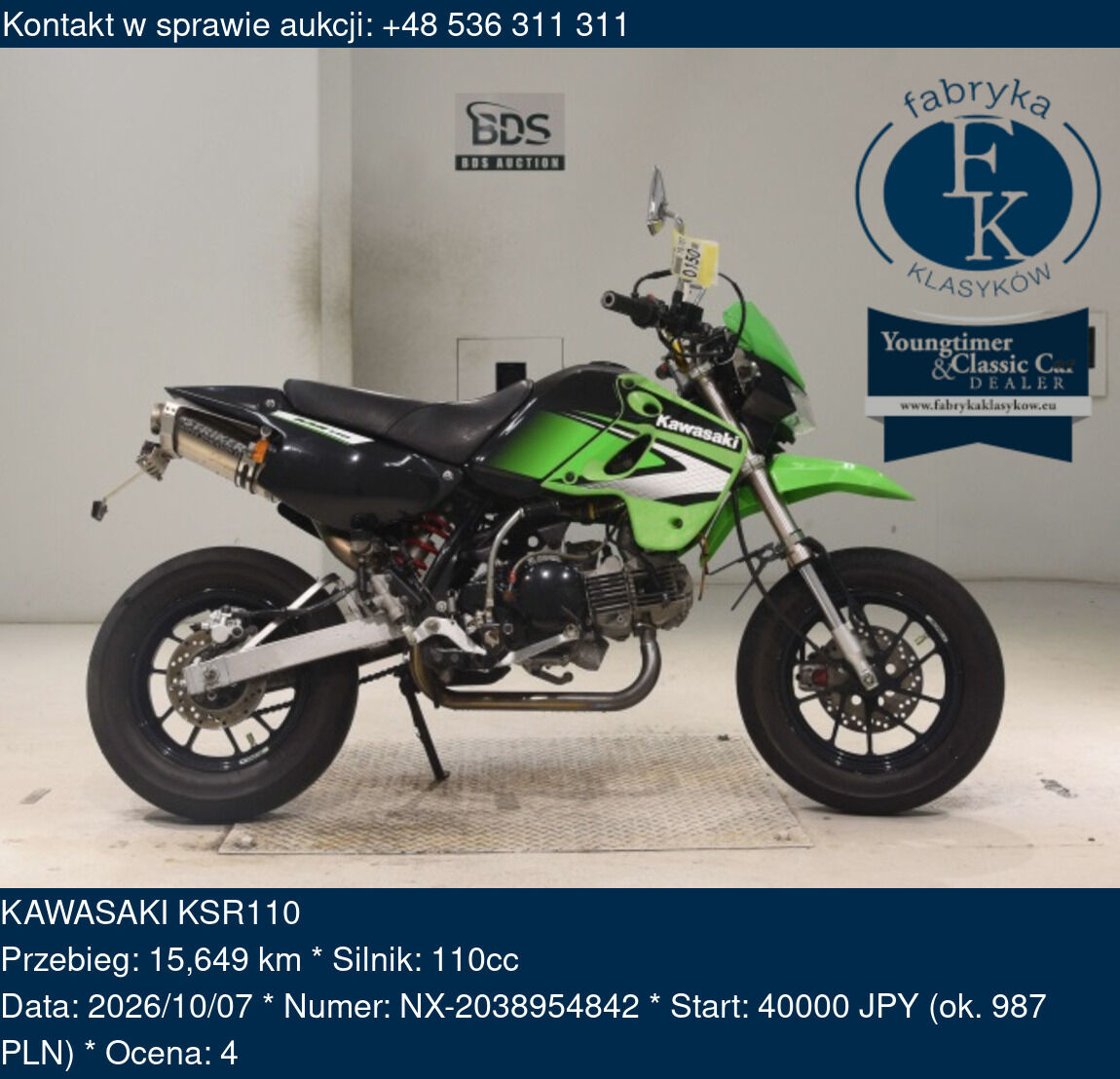 KAWASAKI KSR110  - zdjęcie 2