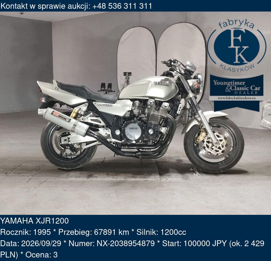 YAMAHA XJR1200 1995 - zdjęcie 2