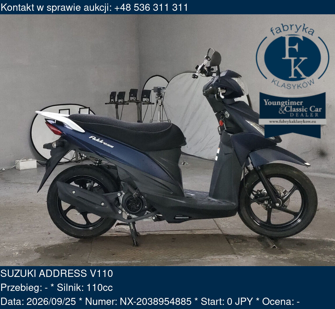 SUZUKI ADDRESS V110  - zdjęcie 2