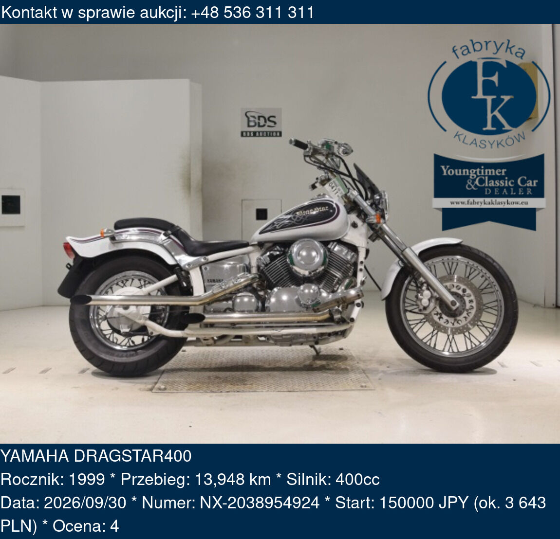 YAMAHA DRAGSTAR400 1999 - zdjęcie 2