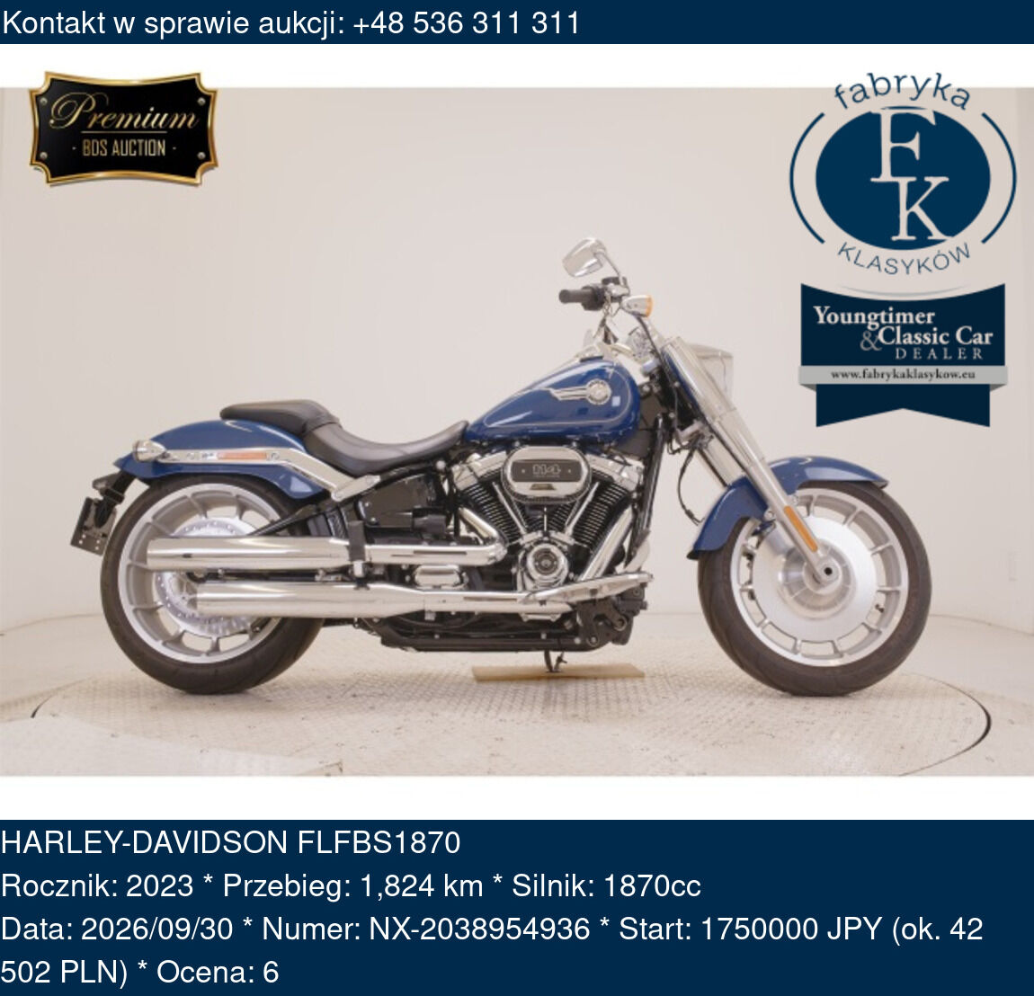 HARLEY-DAVIDSON FLFBS1870 2023 - zdjęcie 2