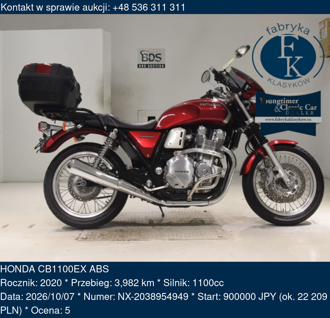 HONDA CB1100EX ABS 2020 - zdjęcie 2