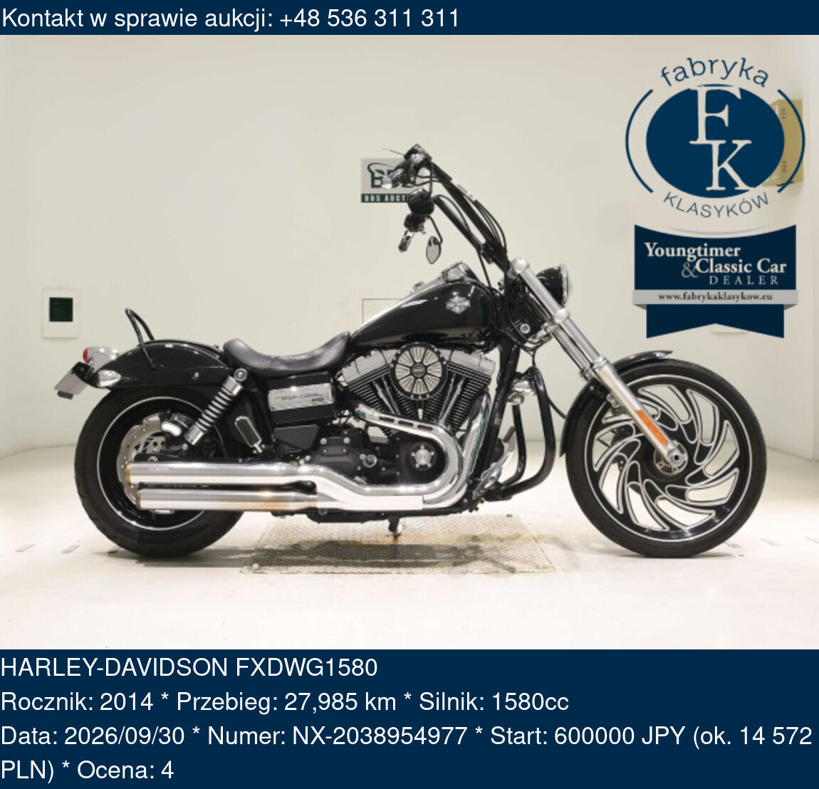 HARLEY-DAVIDSON FXDWG1580 2014 - zdjęcie 2