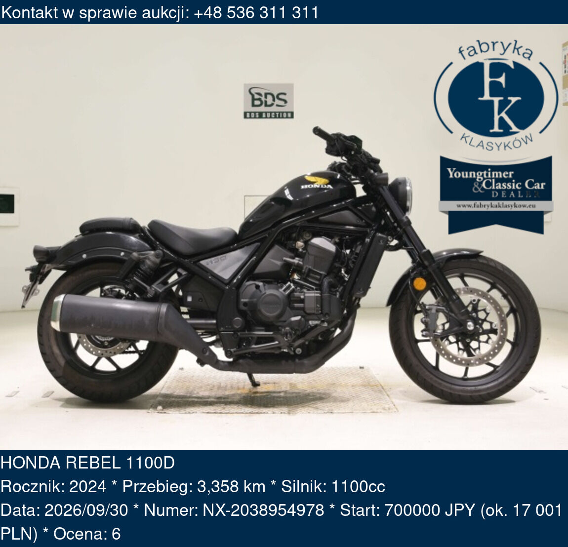 HONDA REBEL 1100D 2024 - zdjęcie 2