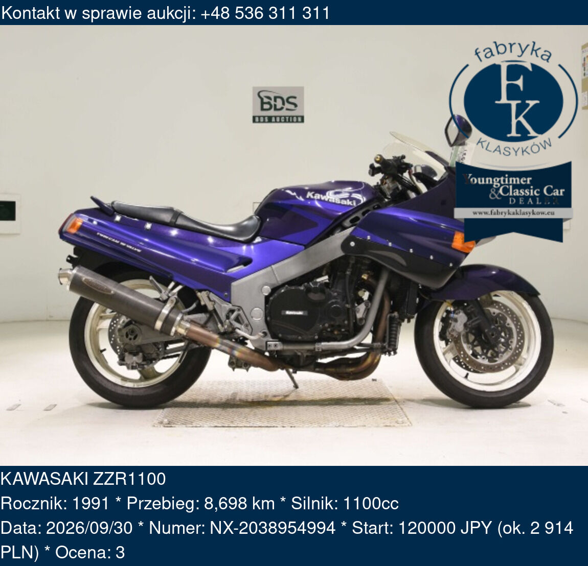 KAWASAKI ZZR1100 1991 - zdjęcie 2