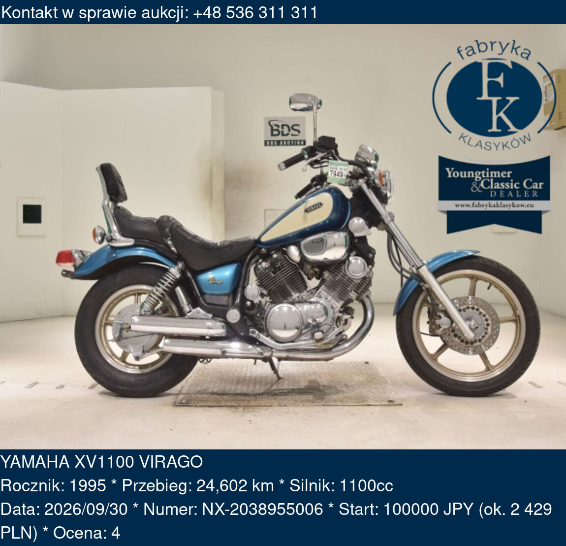 YAMAHA XV1100 VIRAGO 1995 - zdjęcie 2