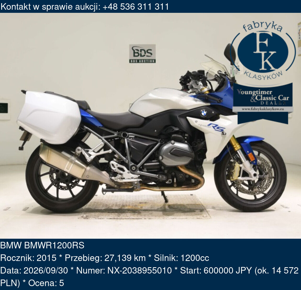 BMW BMWR1200RS 2015 - zdjęcie 2