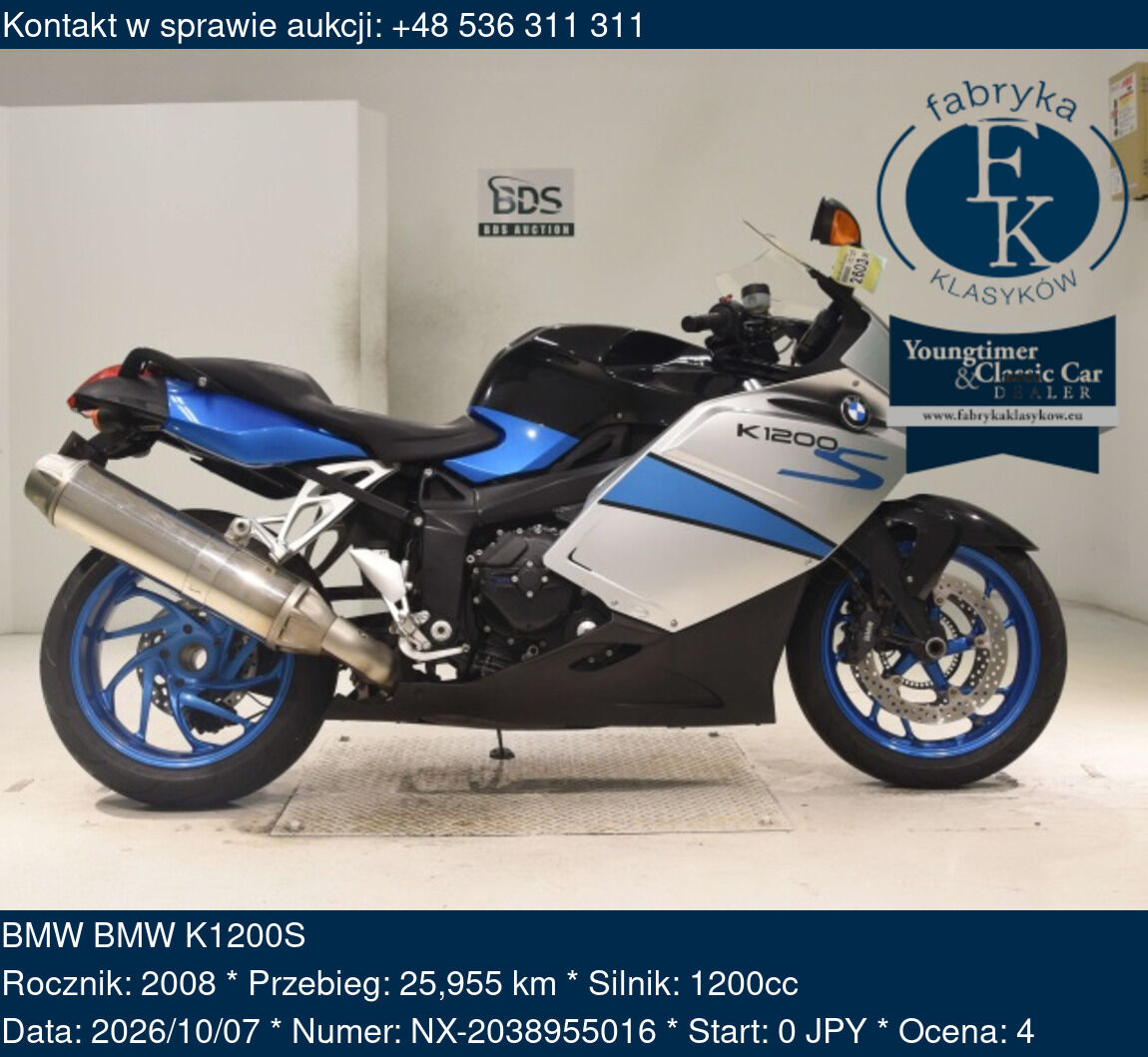 BMW BMW K1200S 2008 - zdjęcie 2