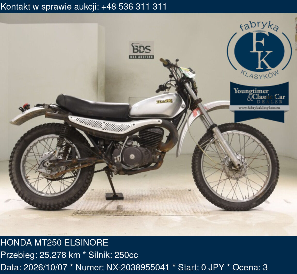 HONDA MT250 ELSINORE - zdjęcie 2