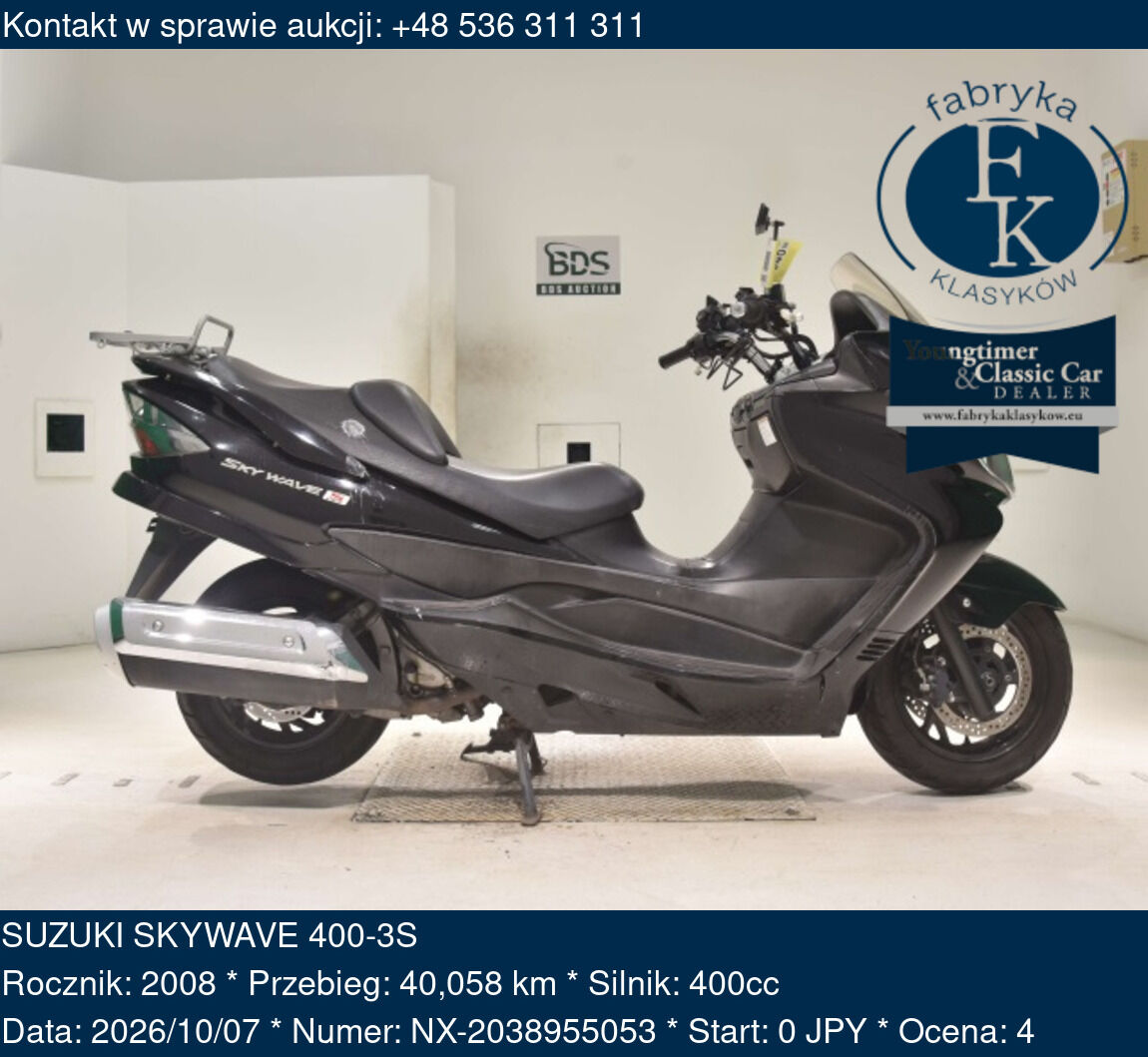 SUZUKI SKYWAVE 400-3S 2008 - zdjęcie 2