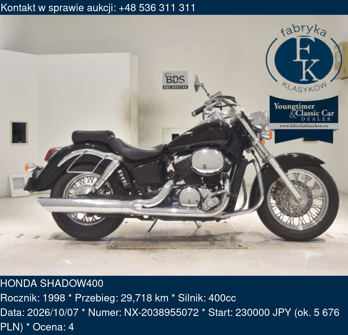 HONDA SHADOW400 1998 - zdjęcie 2