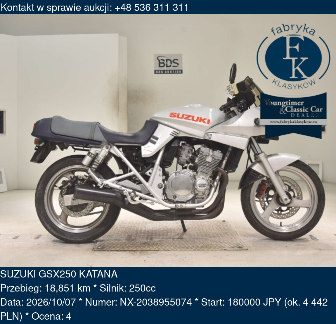 SUZUKI GSX250 KATANA - zdjęcie 2