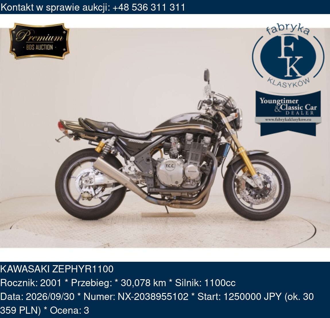 KAWASAKI ZEPHYR1100 2001 - zdjęcie 2