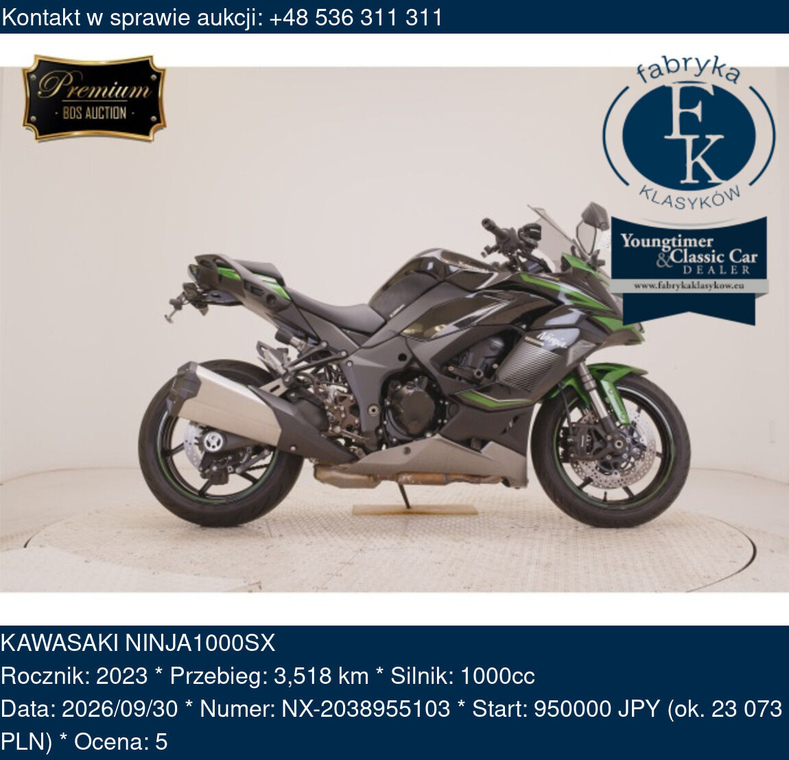 KAWASAKI NINJA1000SX 2023 - zdjęcie 2