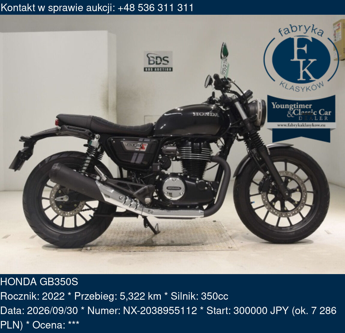 HONDA GB350S 2022 - zdjęcie 2