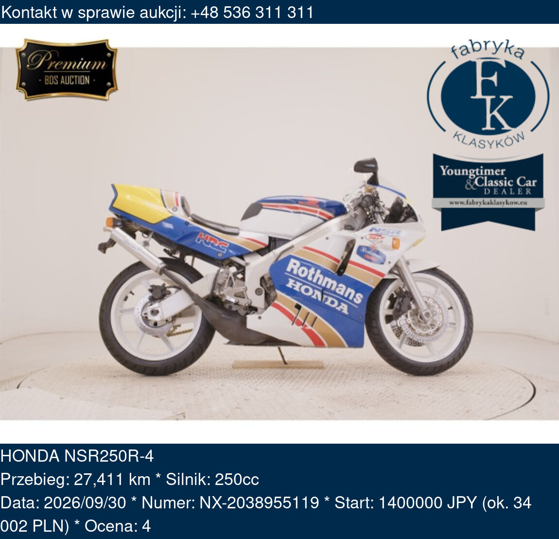 HONDA NSR250R-4  - zdjęcie 2