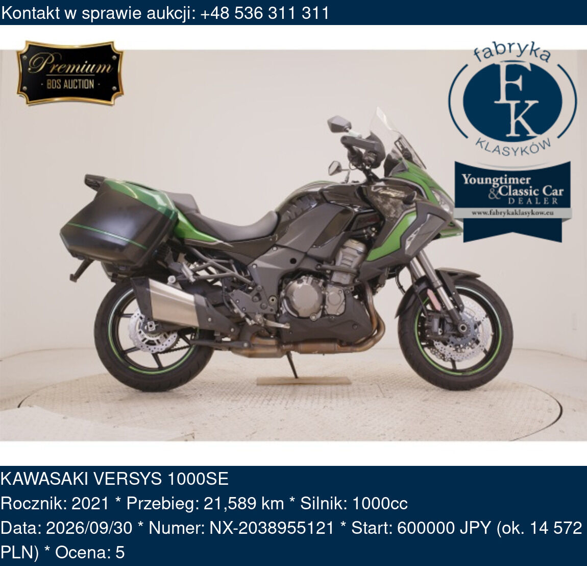 KAWASAKI VERSYS 1000SE 2021 - zdjęcie 2