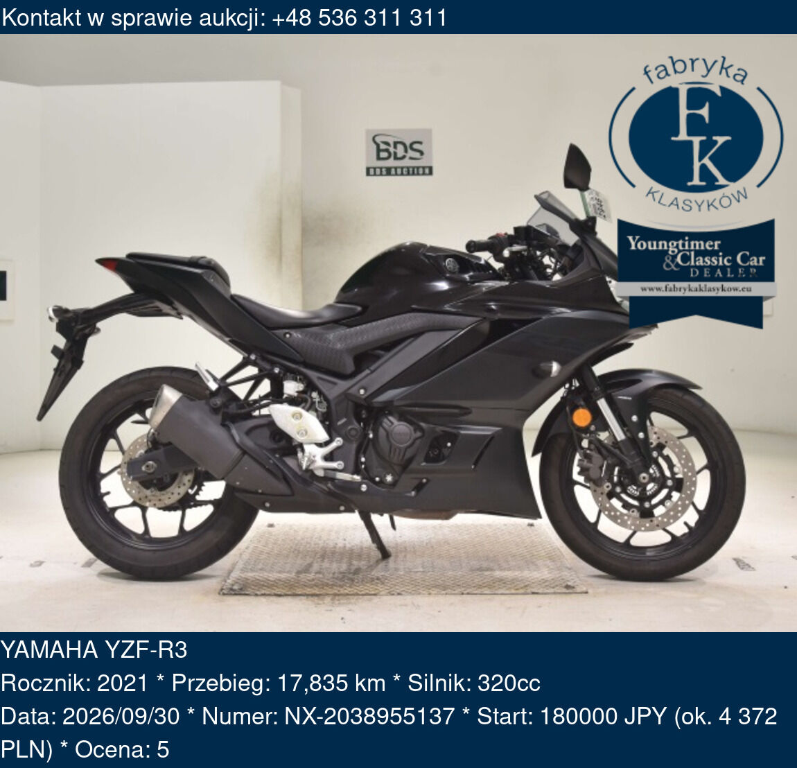 YAMAHA YZF-R3 2021 - zdjęcie 2