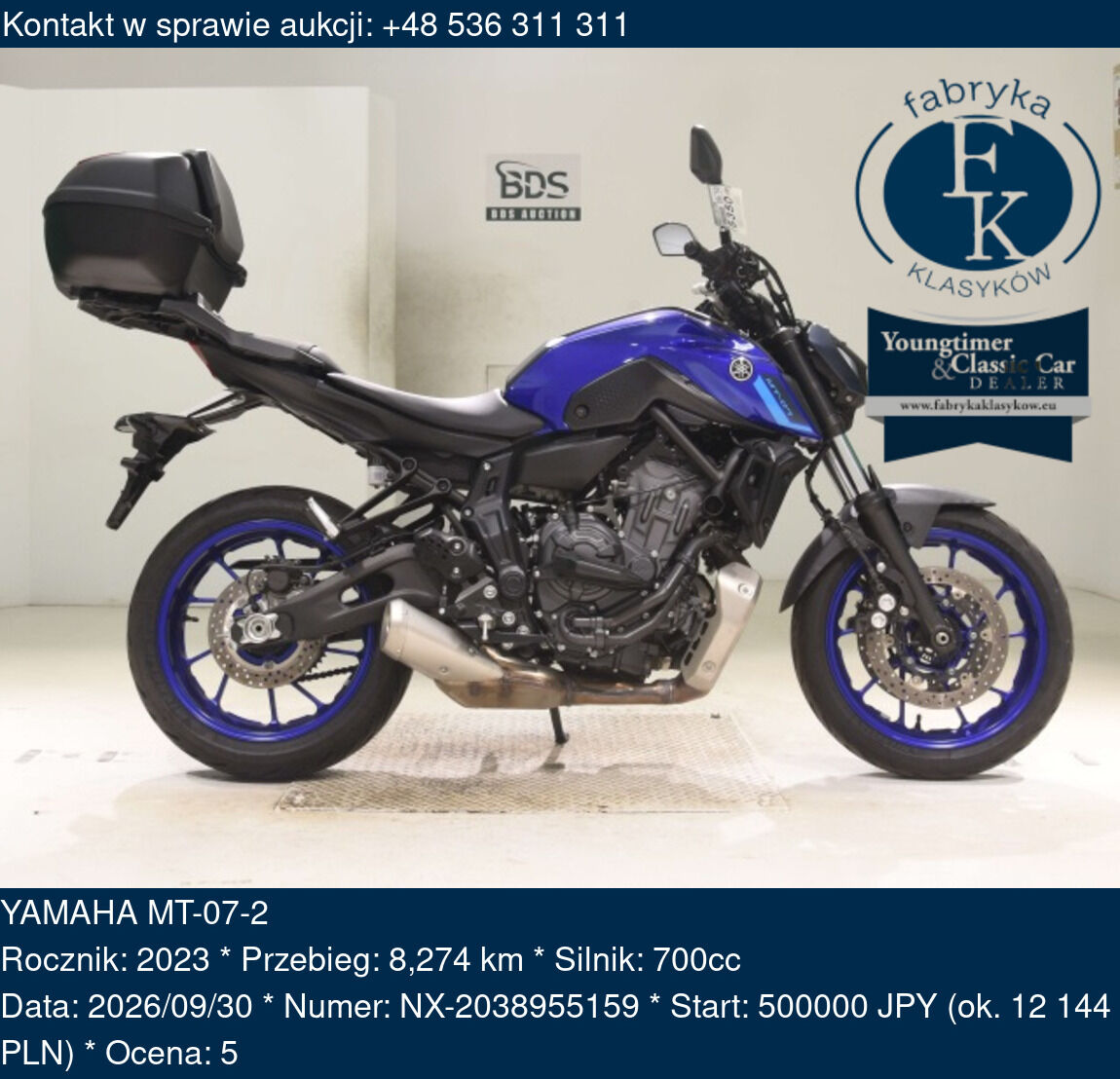 YAMAHA MT-07-2 2023 - zdjęcie 2