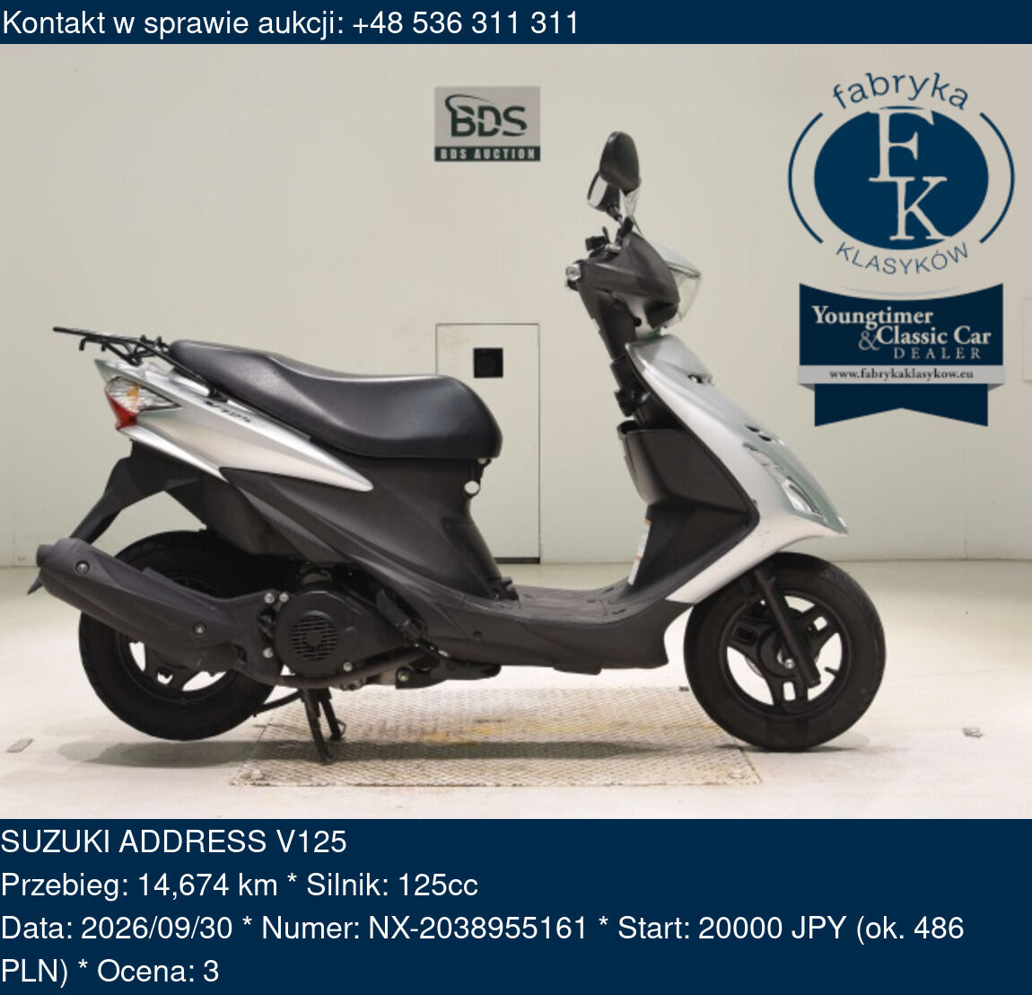 SUZUKI ADDRESS V125  - zdjęcie 2
