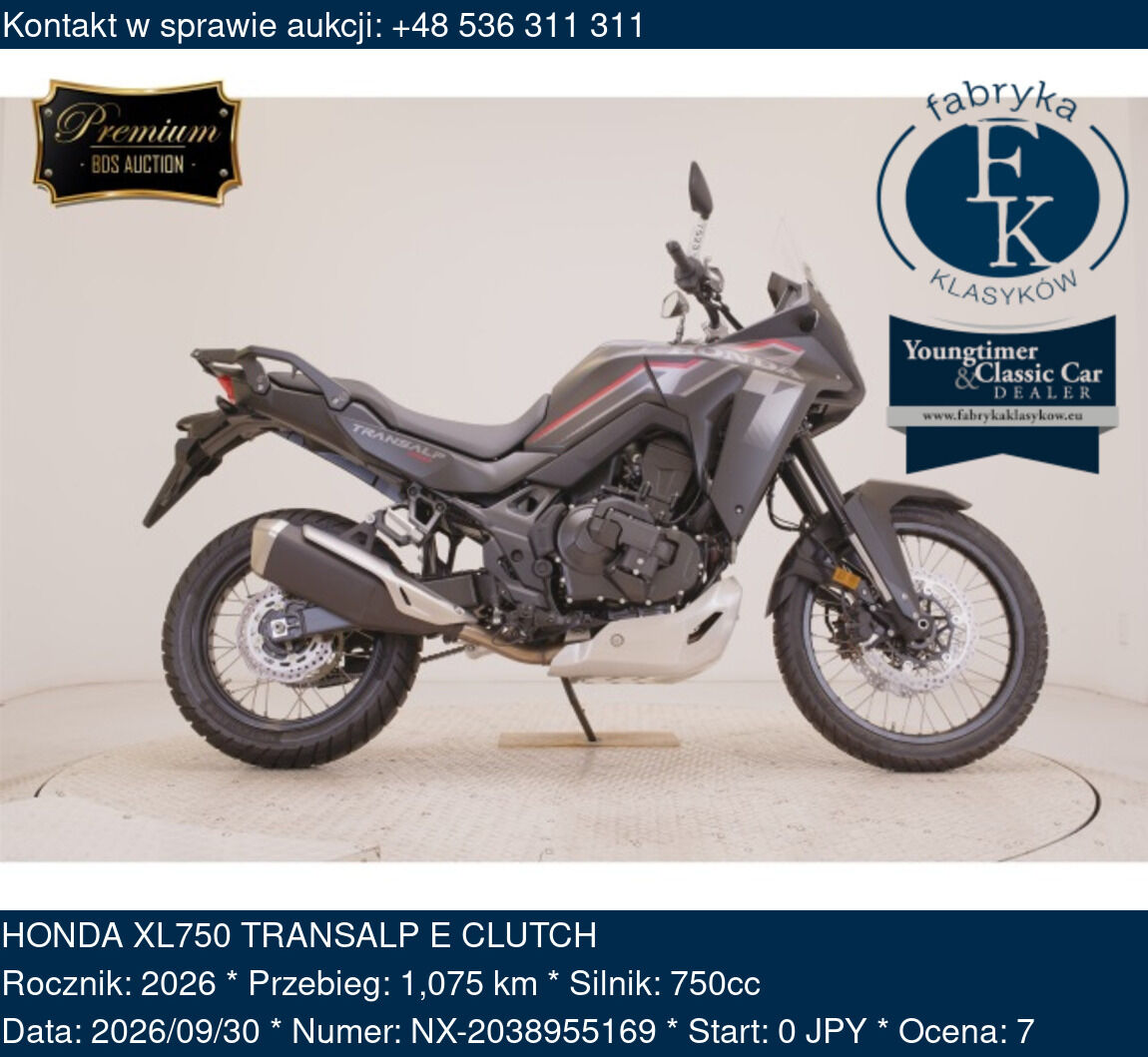 HONDA XL750 TRANSALP E CLUTCH 2026 - zdjęcie 2