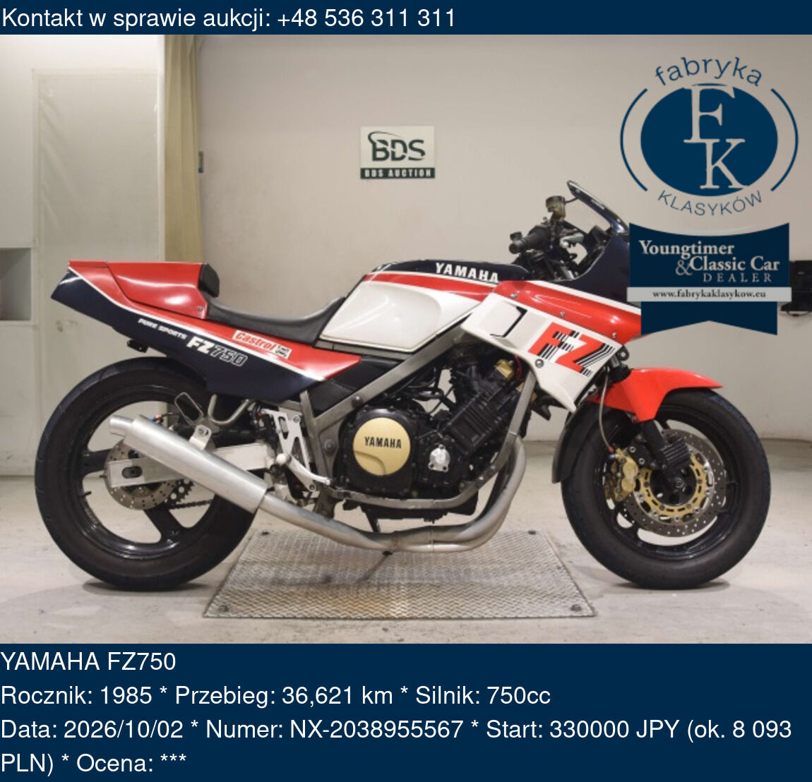 YAMAHA FZ750 1985 - zdjęcie 2