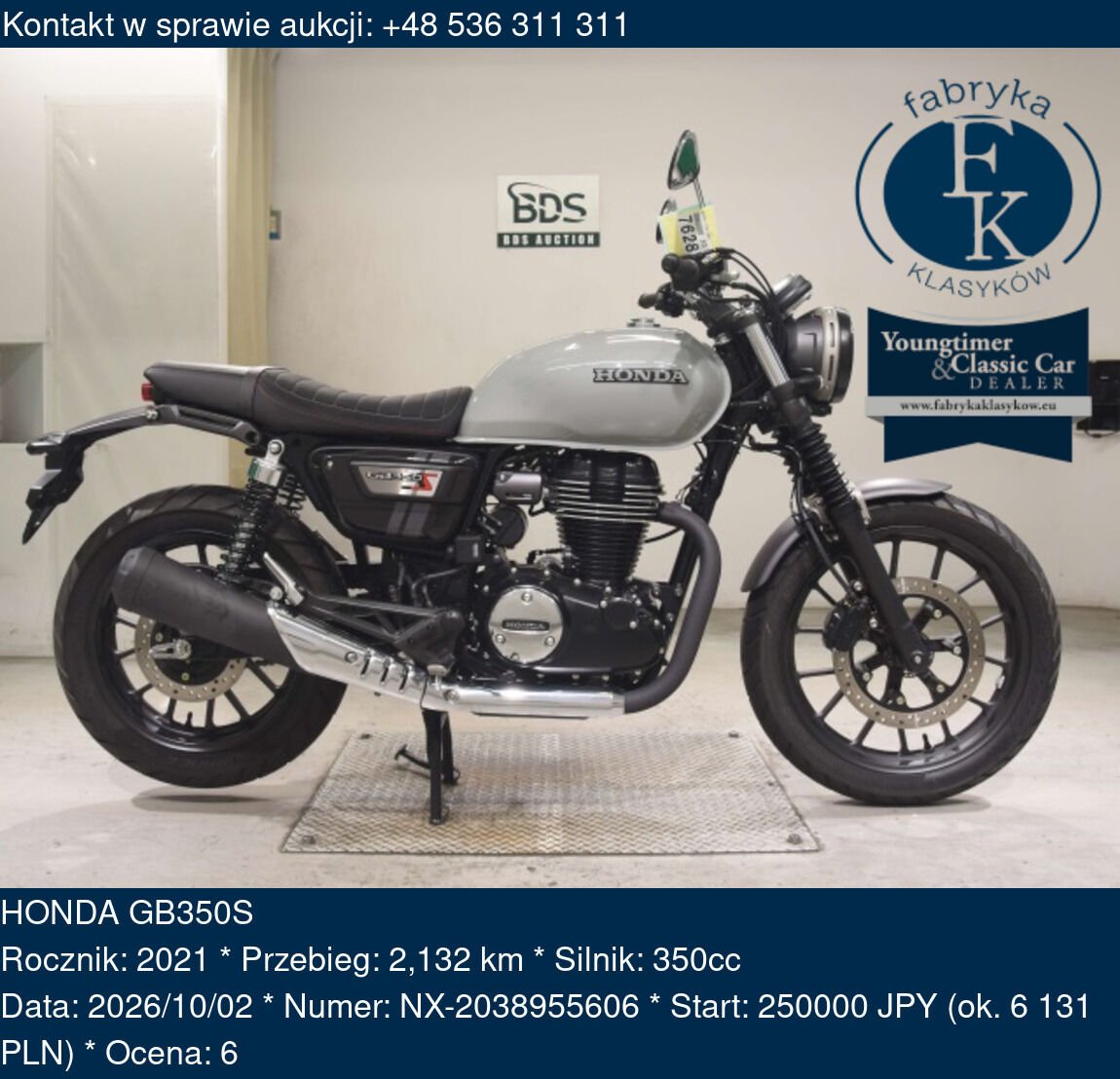 HONDA GB350S 2021 - zdjęcie 2