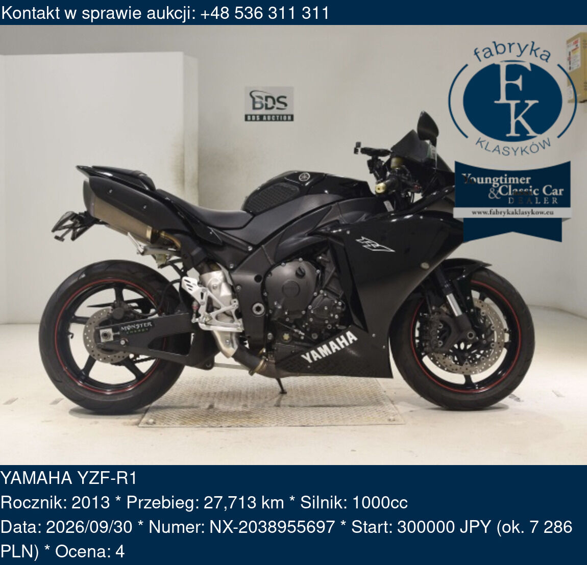 YAMAHA YZF-R1 2013 - zdjęcie 2