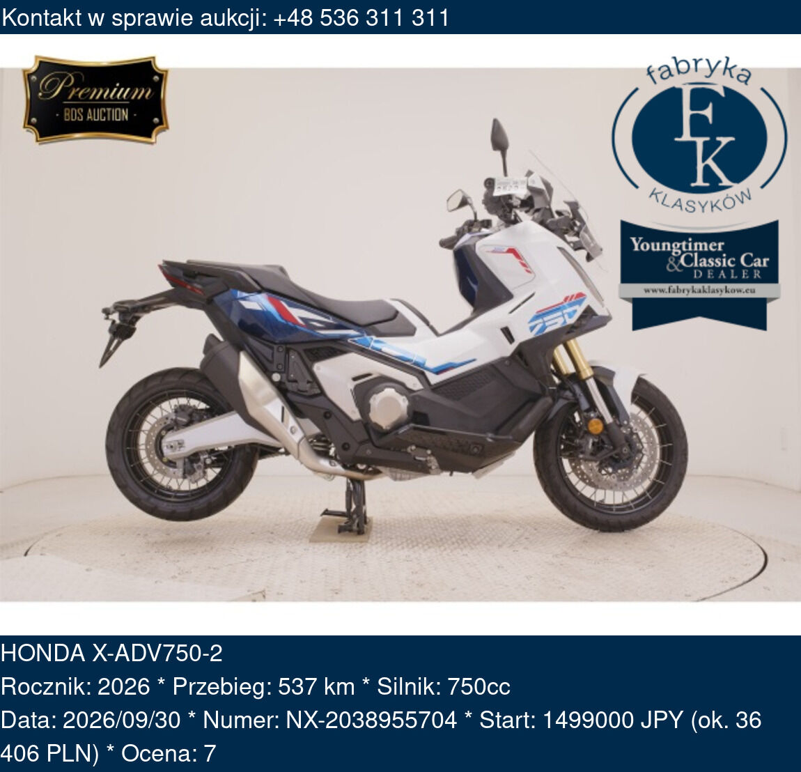 HONDA X-ADV750-2 2026 - zdjęcie 2