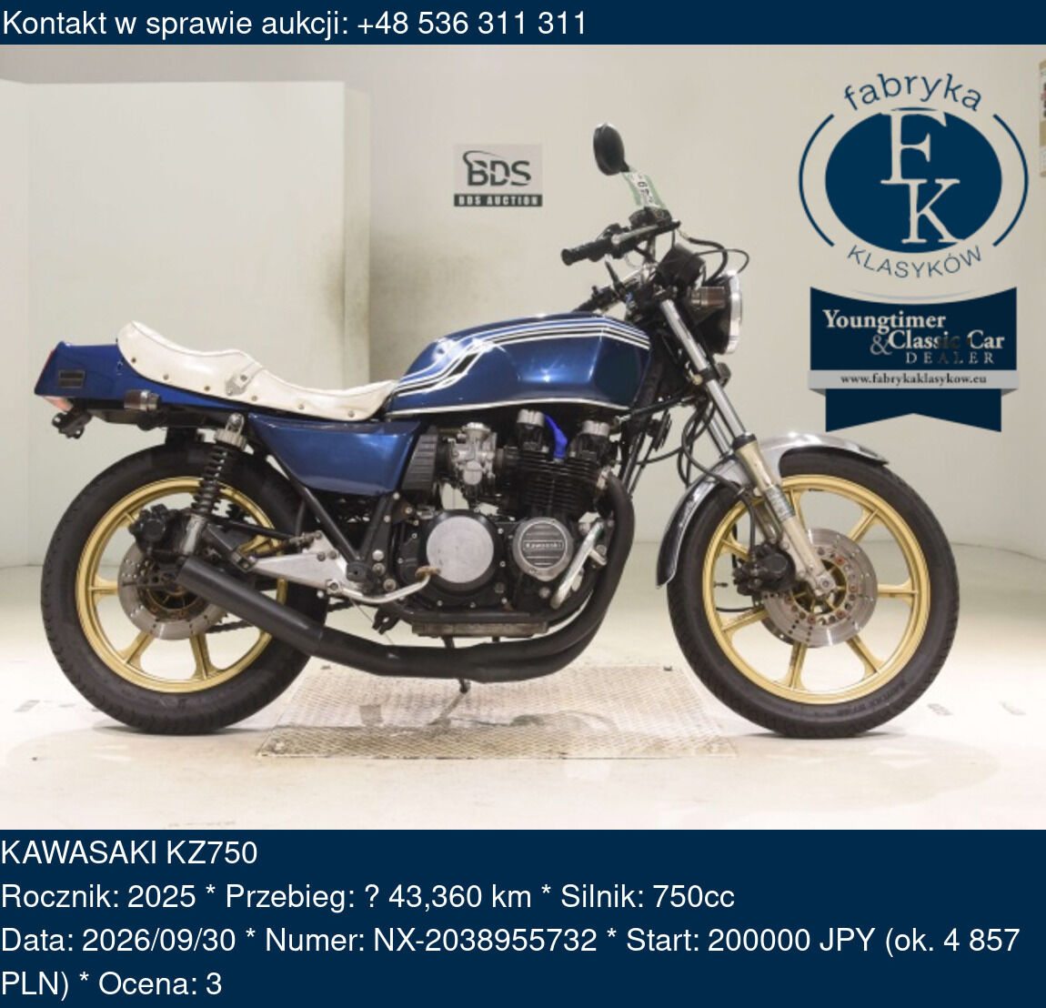 KAWASAKI KZ750 2025 - zdjęcie 2