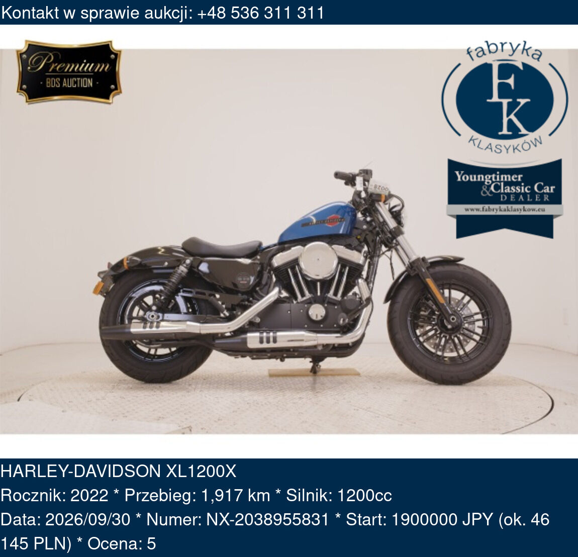 HARLEY-DAVIDSON XL1200X 2022 - zdjęcie 2