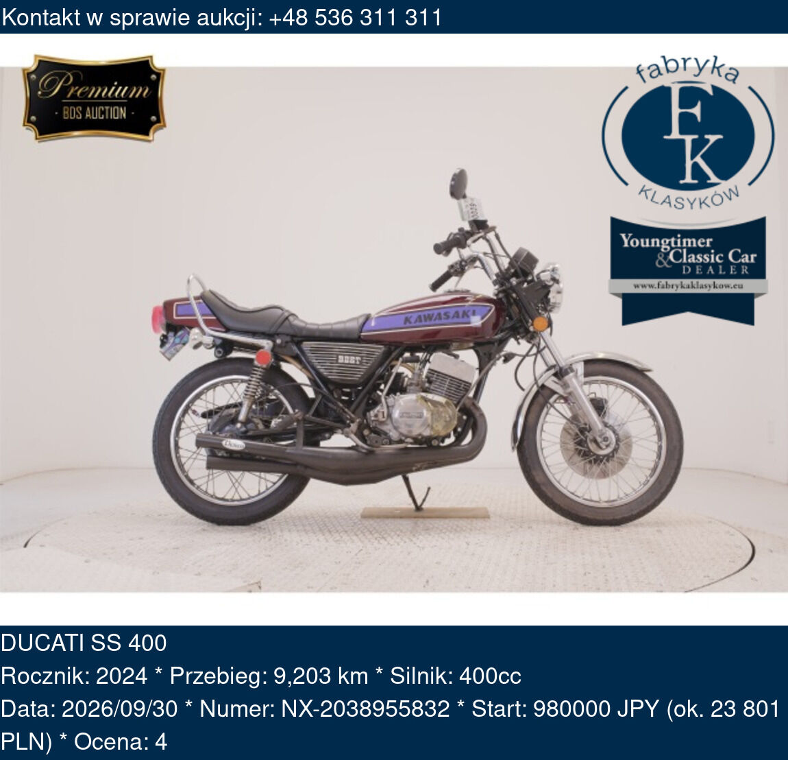 DUCATI SS 400 2024 - zdjęcie 2