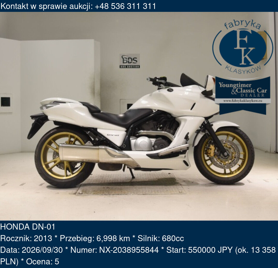 HONDA DN-01 2013 - zdjęcie 2
