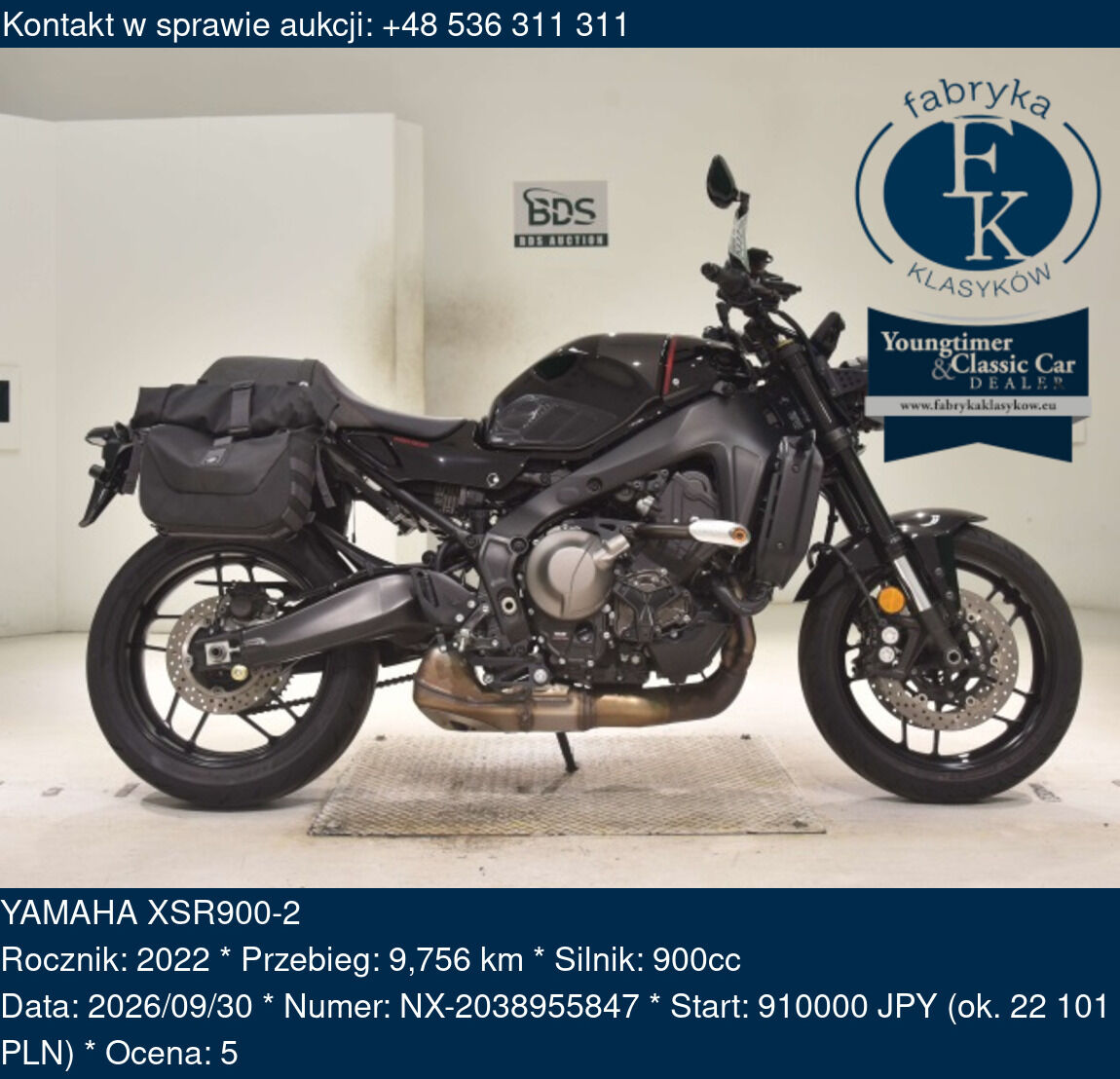 YAMAHA XSR900-2 2022 - zdjęcie 2
