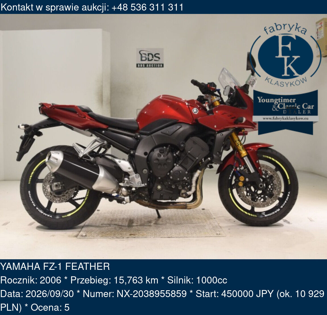 YAMAHA FZ-1 FEATHER 2006 - zdjęcie 2