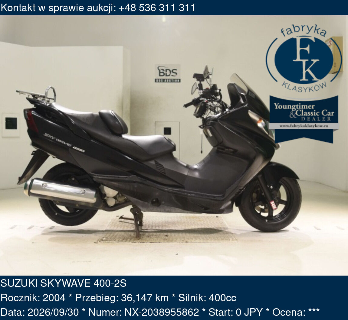 SUZUKI SKYWAVE 400-2S 2004 - zdjęcie 2